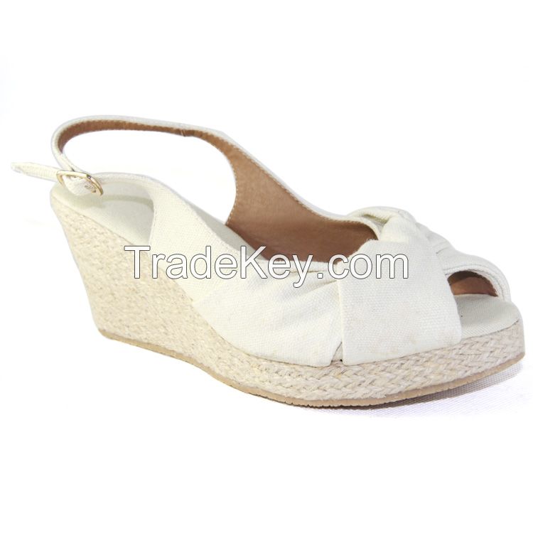 Hemp Rope Wedge Lady Sandals