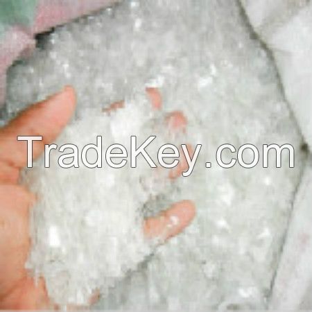 Hot washed PET bottle flakes