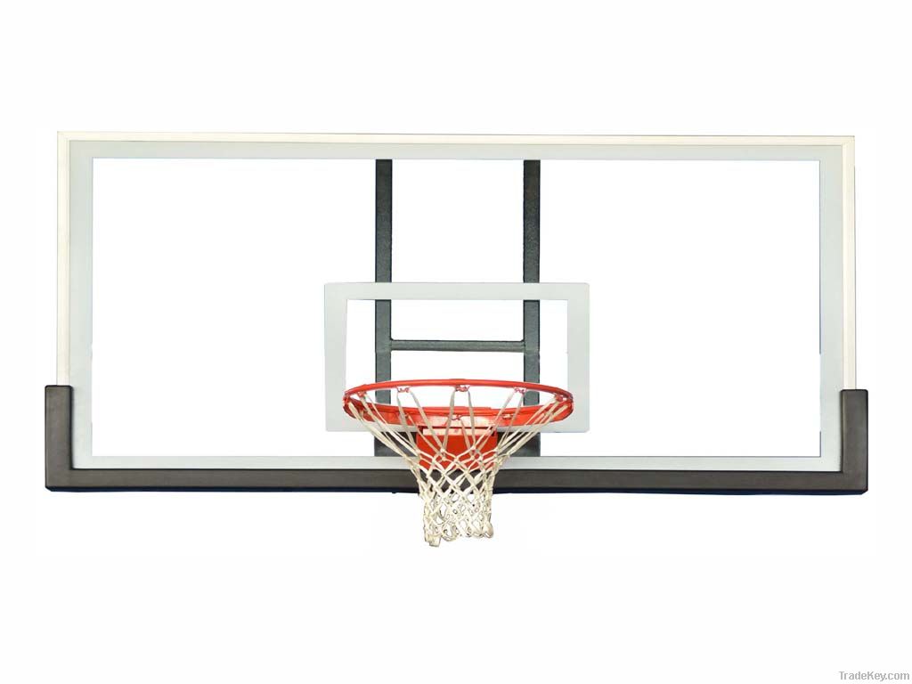 Outdoor Steel frame Tempered glass Basketball Backboard