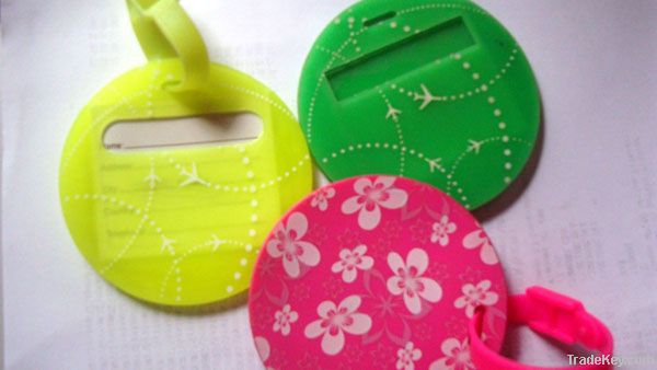 2012 Hot sale novel design Soft PVC Luggage tags, Rubber Luggage tags