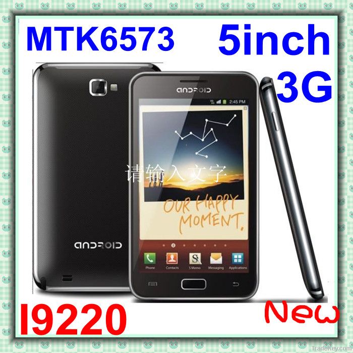 new 5inch android phone I9220 mtk6573 android 2.3 tv wifi gps mobile