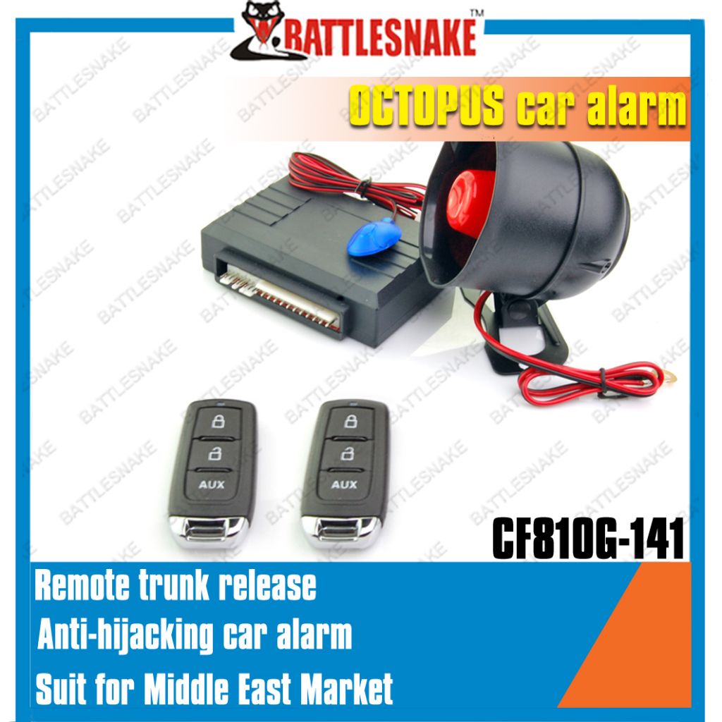 Remote trunk release one way car alarm system CF810G with Anti-hijacking function  