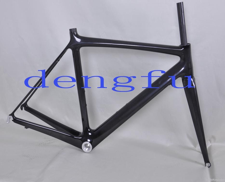 carbon road bicycle frame fm015 with clear coating