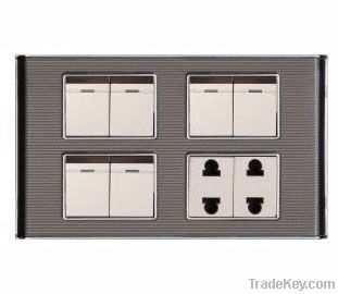 6gang wall switch and double socket