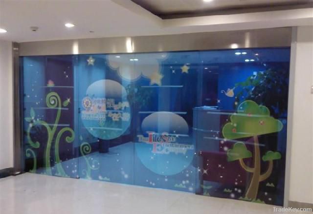 perforated vinyl shop window decoration vinyl printing