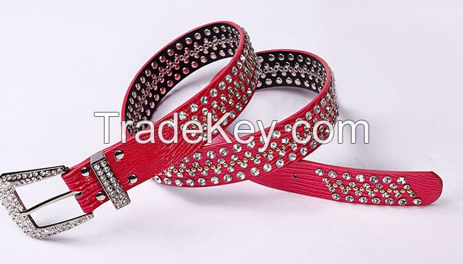 TX0820 western women belt fashion stone belt 