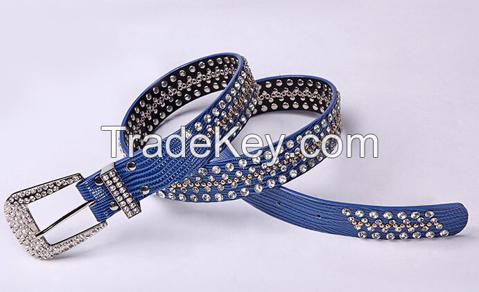 TX0820 western women belt fashion stone belt 