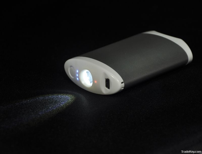 4400mAh power bank for Iphone/Ipad with hand warmer and LET torch