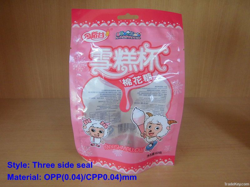 Plastic candy packaging bag