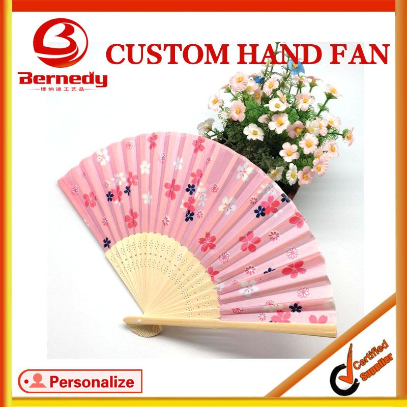 Custom bamboo hand fan for your events and campaigns