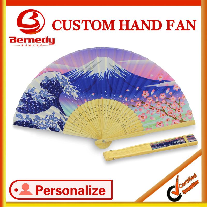 Chinese bamboo paper fan for promotion gifts