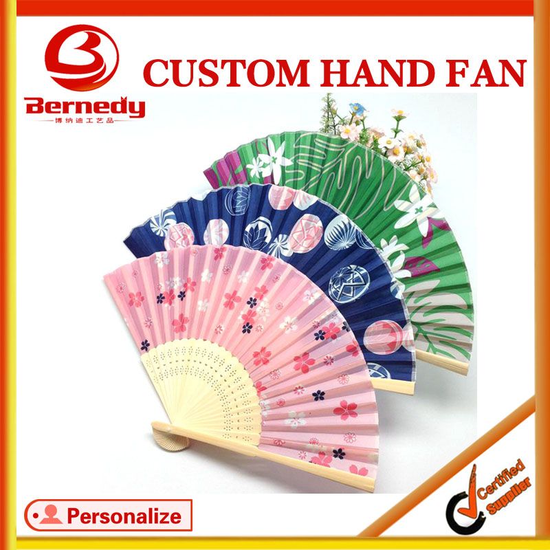 Chinese personalized folding hand fan supplier for sale