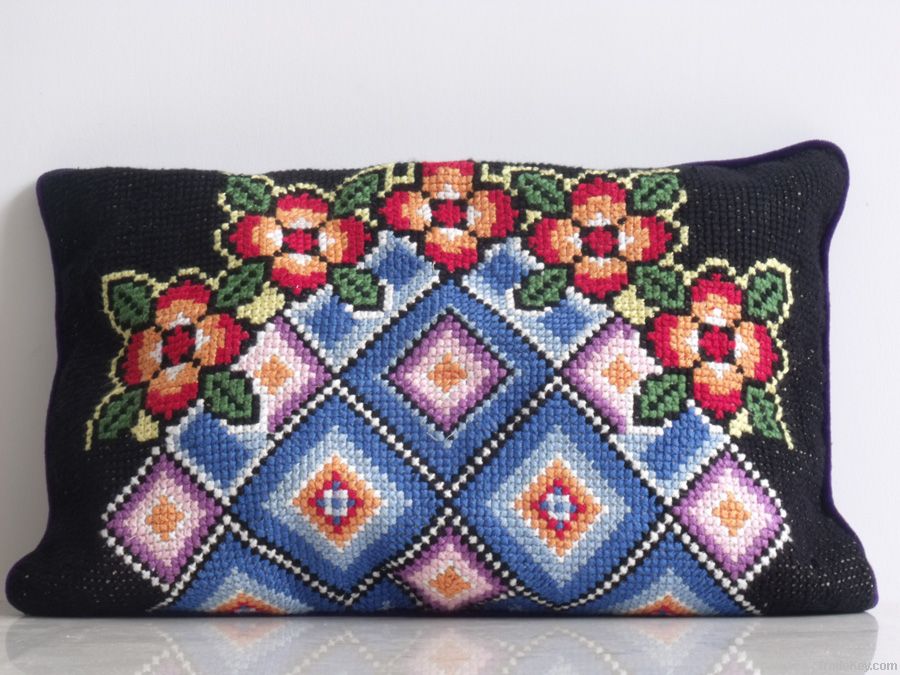 Needlepoint pillow