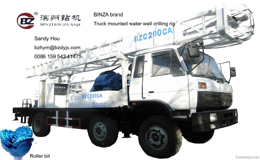 200 M truck mounted water-well drilling rig