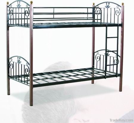 Modern wooden&metal double decker bed