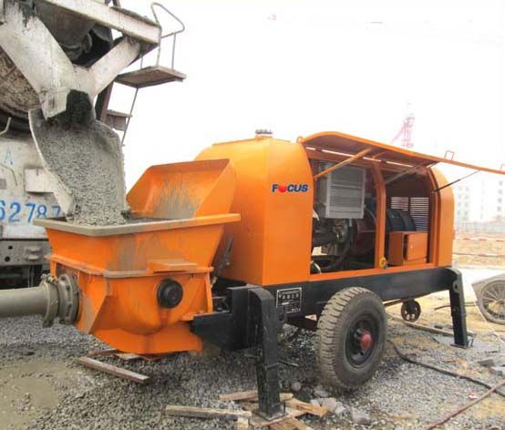 Electric and Diesel Trailer Concrete Pump with good quality and low price