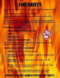 Fire safety poster