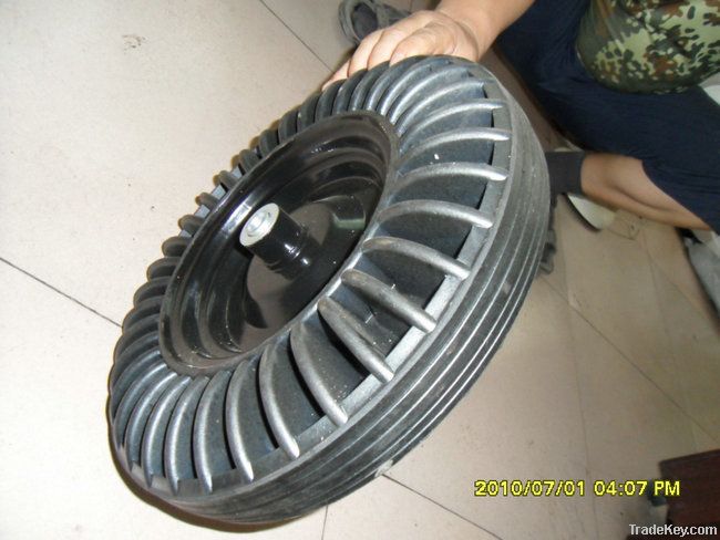 solid rubber wheel