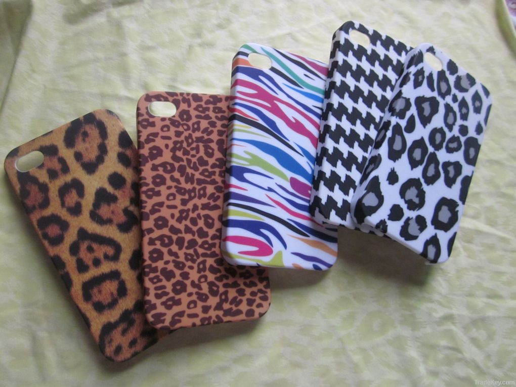 Leopard design PC phone case for Iphone 4G/4S