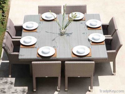 Gogohome Rattan/ Wicker Dinning Set, Garden Chair & Table