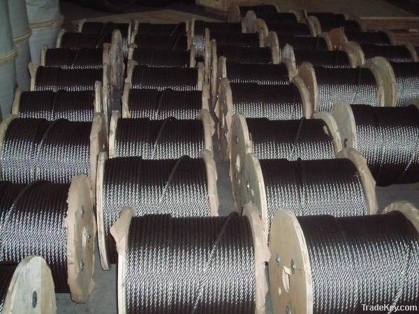 Ungalvanized steel wire rope