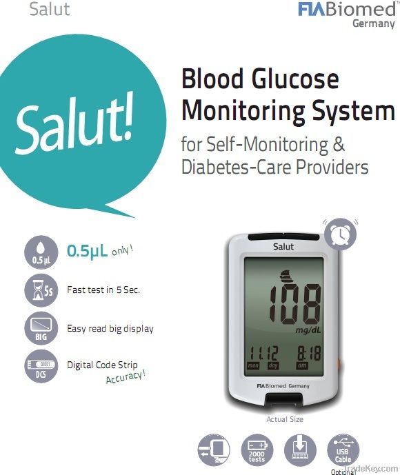 FIA Biomed Salut Blood Glucose Meter