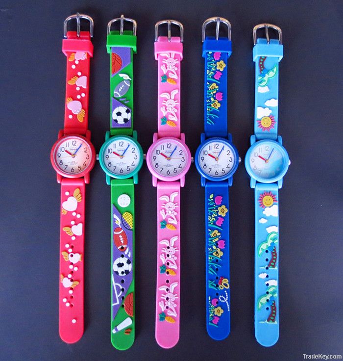 3D band cheap watch for kid