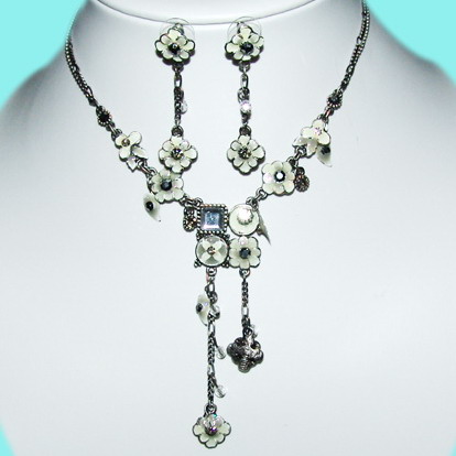 Set Jewelry with rhinestone &amp; epoxy