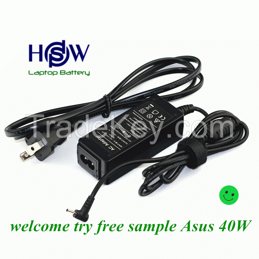 OEM ASUS  laptop adapter charge 40W 19V 2.1A
