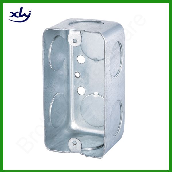 electrical outlet box made of galvanized steel