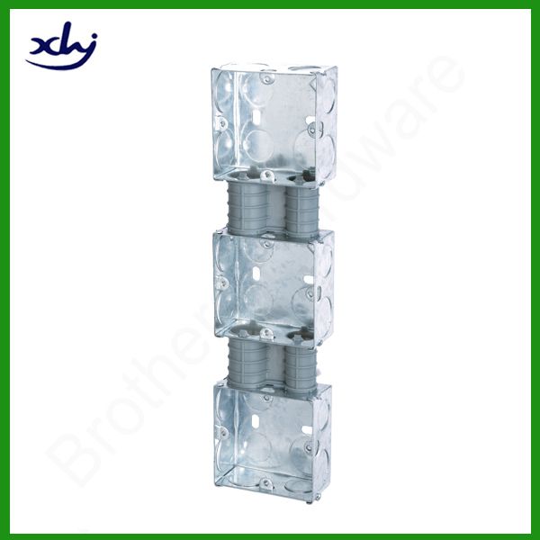 3gang electrical outlet box made of galvanized steel