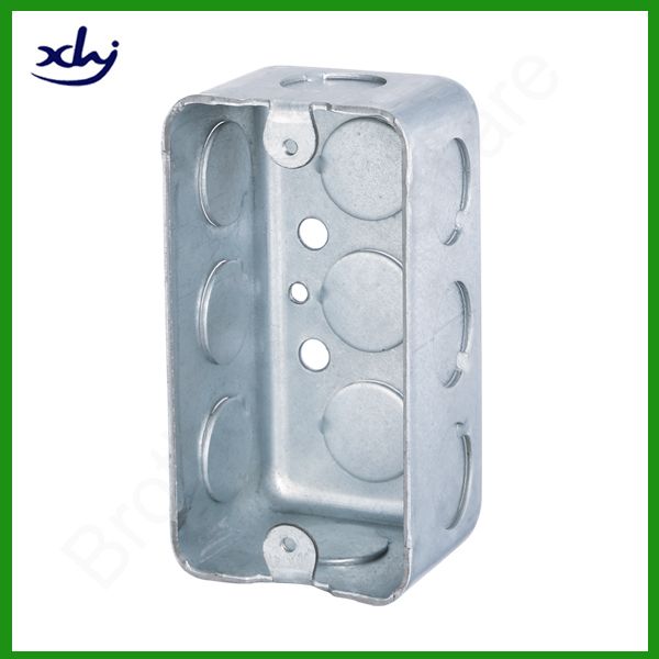 electrical outlet box made of galvanized steel