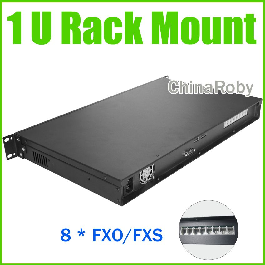 ip pbx kit 1U Rack Mount voip server ,8 FXO ports,Asterisk/Elastix PBX,1U IP PBX phone system 