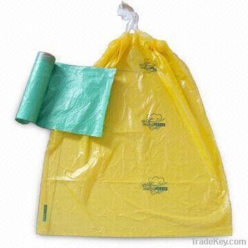 convenient garbage bag with drawstring