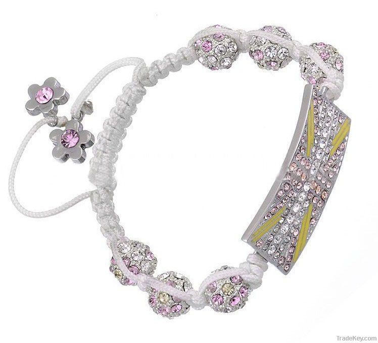 2012 new design shamballa cross charm bracelet for Olympic Games