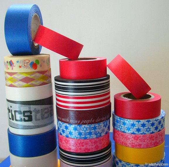 printed japanese washi tape paper