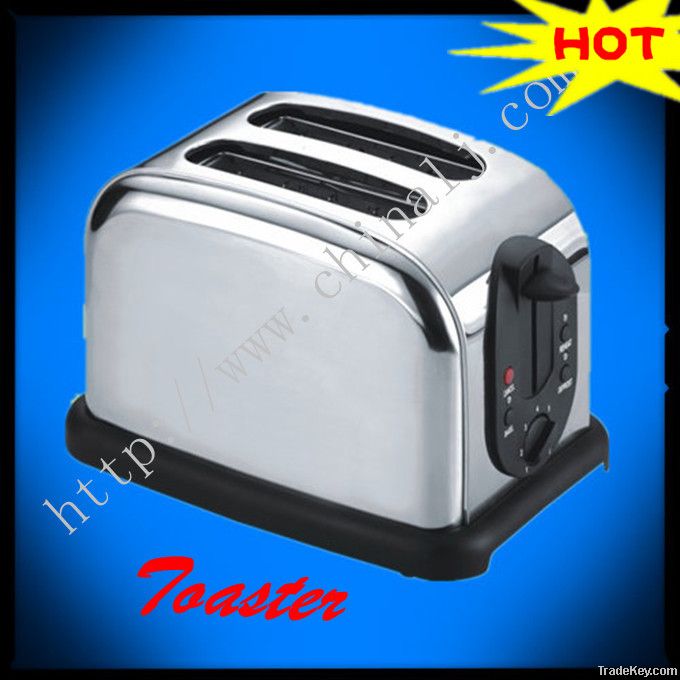 Stainless steel 2-slice electric toaster with CE GS LFGB ROHS UL Model