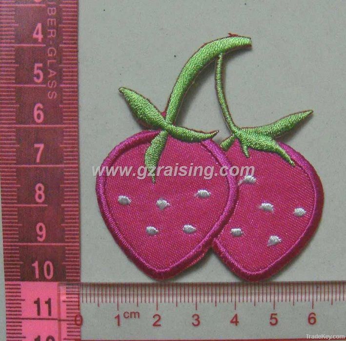 Embroidery cherry patch
