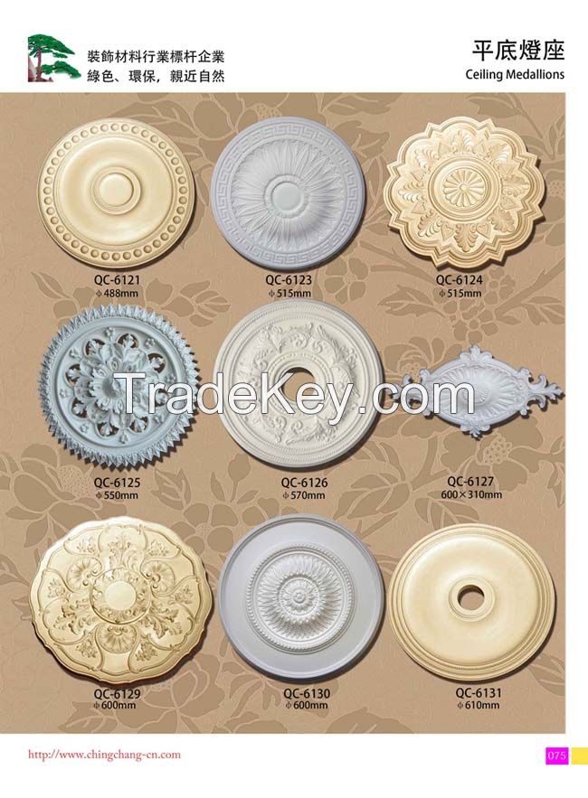 PU ceiling medallions/PU Ceiling Domes/Ceiling Roses