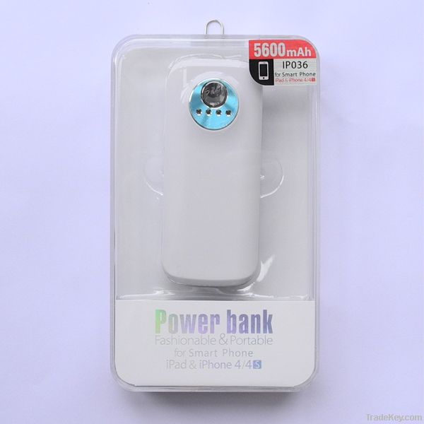Hot 5600mah power mobile charger for all smart phone 2013 CES fair