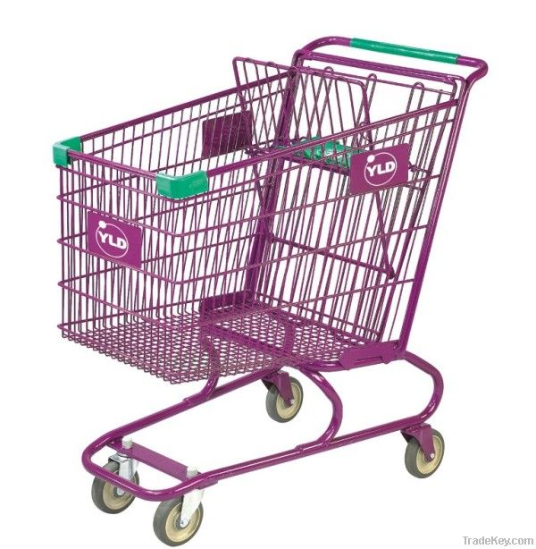 160L Metal Shopping Cart