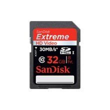 SanDisk Extreme HD Video Flash memory card - 32 GB SDHC UHS-I Memory C