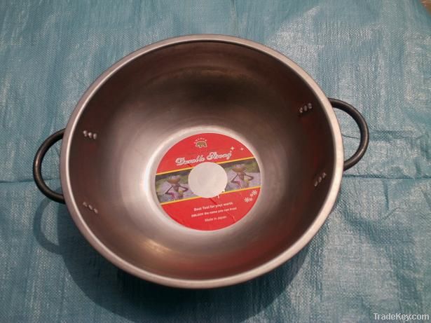 head pan     steel pan   pan    basin   dish  bucket