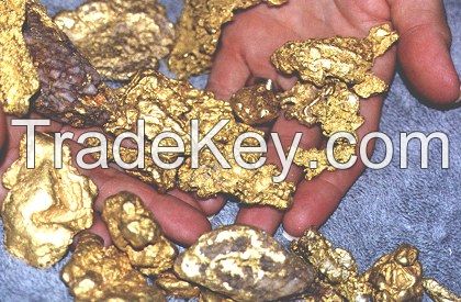 Au Gold Dust, Nuggets and dore Bars and Rough Diamond, Gold Bullion