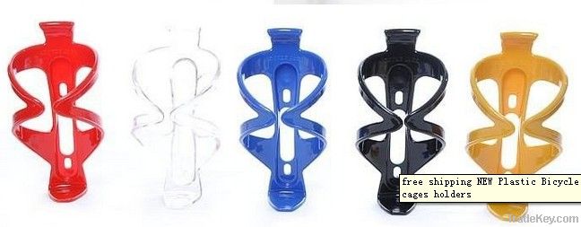 free shipping NEW Plastic Bicycle Water bottle cages holders