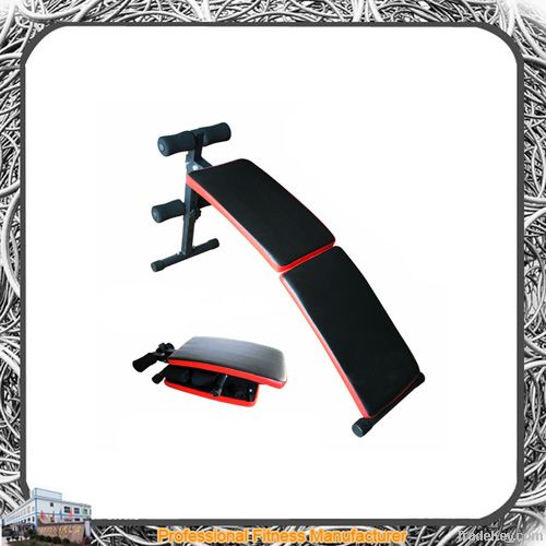 Foldable sit up bench, abdominal fitness exerciser, nutate-up bench