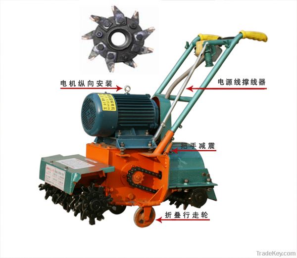 Construction ground cleaning machine