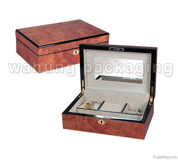 Luxury mirror Jewelry box with key