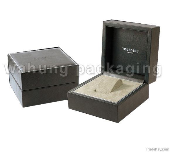 Luxury single leather watch box