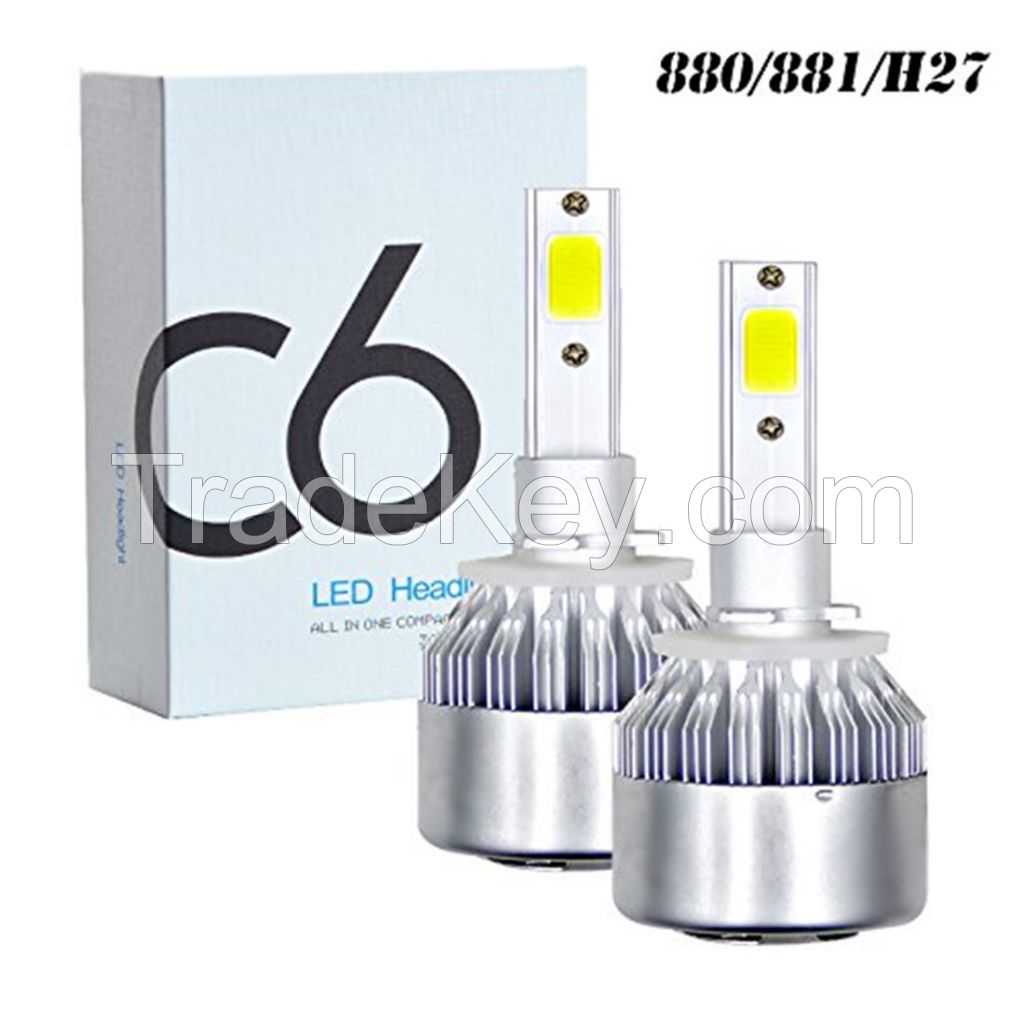 C6 LED headlights, front headlights, H4 headlights